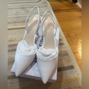 Marc Fisher Hadya Pump - White Leather 7.5